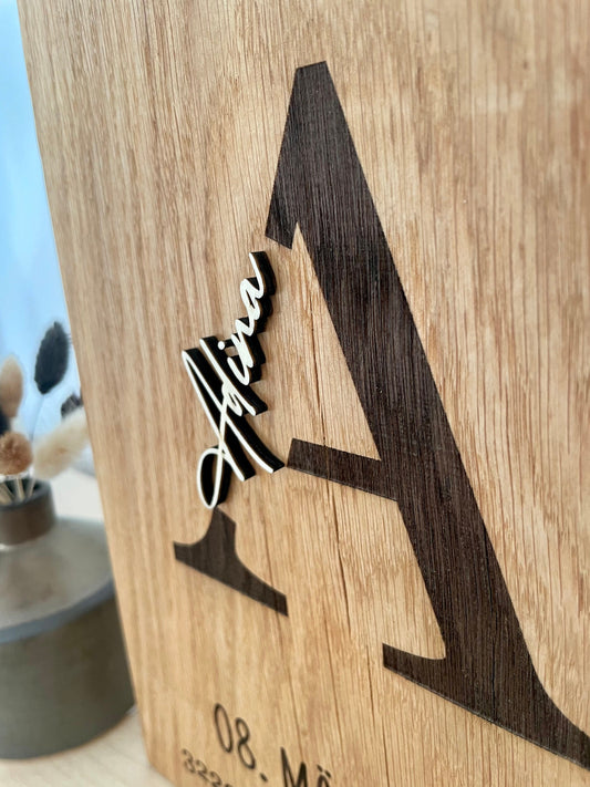 Babyschild, Newborn , Babygeschenk für Weihnachten, Dekoschild, Geburtsschild