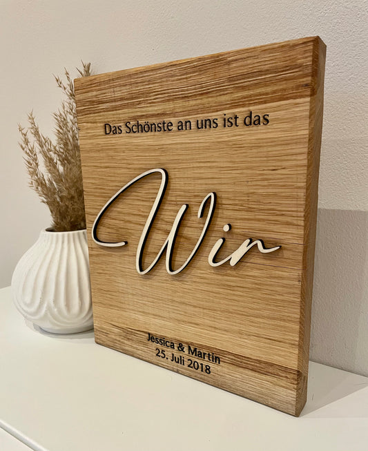 Hochzeitstag Schild Jahrestagschild Liebesschild Paarschild
