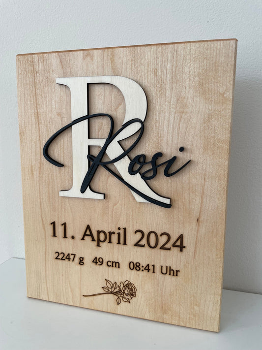 Neugeborenen Geschenk - Newborn Holzschild, Geburtsschild, Babyschild, Babygeschenk