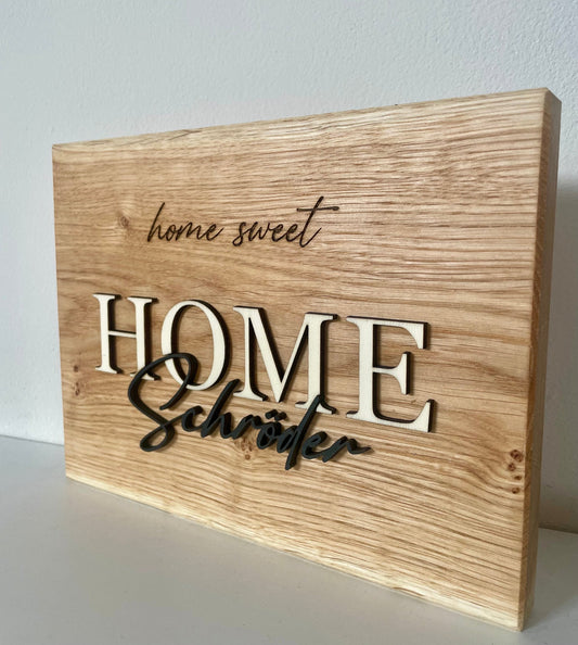 Familienschild, Namensschild | Holzschild, Personalisiertes, Weihnachtsgeschenk