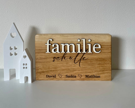Familienschild, Dekoschild, Namensschild , Holzschild, Personalisiertes Familienschild